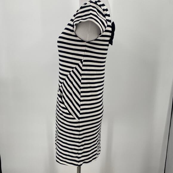 Kate Spade Black & White Striped Bow Dress Size 152 / 12Y - Picture 7 of 11